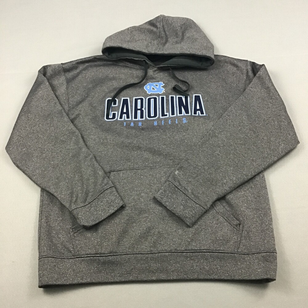 North Carolina Tar Heels Hoodie Men Large Gray NCAA College Champion Pullover L